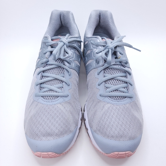 Asics Women’s Shoes S660J Gray Silver Pink Size 11 - Picture 3 of 9
